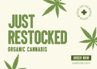 Cannabis on Stock Postcard