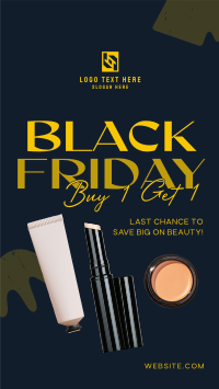 Beauty Products Black Friday YouTube Short Design