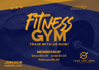 Fitness Gym Postcard