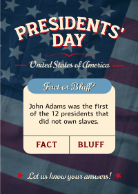 Presidents' Day Quiz  Poster