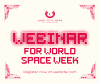 Space Week Webinars Facebook Post