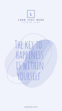 Key to Happiness Facebook Story