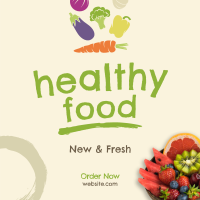 Fresh Healthy Foods Instagram Post Image Preview