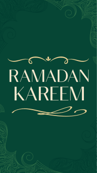 Ornamental Ramadan Greeting Facebook Story Design