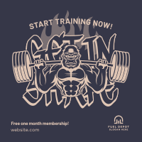 Gym Membership Promo Instagram Post Image Preview