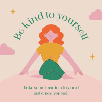 Be Kind To Yourself Instagram Post Design