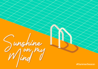 Sunshine on my Mind Postcard