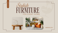 Stylish Furniture Store Facebook Event Cover