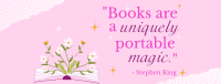 Book Magic Quote Facebook Cover