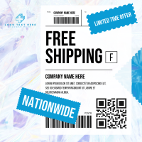 Shipping Receipt Instagram Post Design