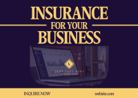 Retro Business Insurance Postcard