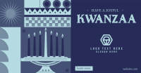 Geometric Kwanzaa Facebook Ad