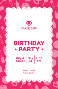 Kids Party Invitation example 3