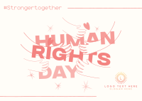 Human Rights Day Movement Postcard