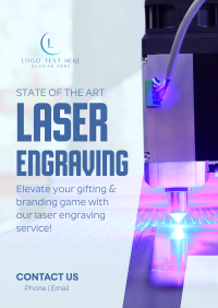 State of the Art Laser Engraving Poster