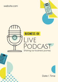 Playful Business Podcast Poster