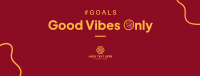 Good Vibes Only Facebook Cover Design