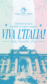 Vintage Italian Republic Day Facebook Story