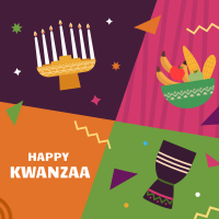 Multicolor Kwanzaa Linkedin Post