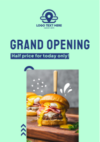 Restaurant Opening Announcement Flyer