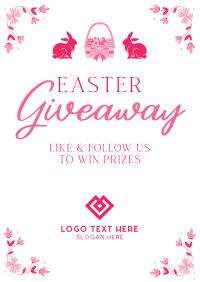 Easter Bunny Giveaway Flyer