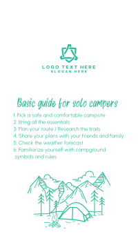 Guide for Solo Campers Instagram Story