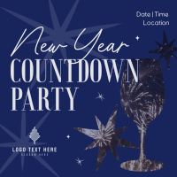 New Year Countdown Party Linkedin Post