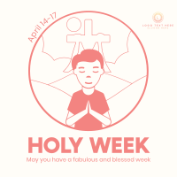 Blessed Week Instagram Post Design