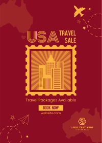 USA Travel Destination Poster