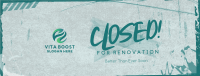 Grunge Closed Facebook Cover Image Preview