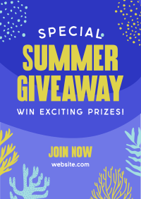 Corals Summer Giveaway Flyer