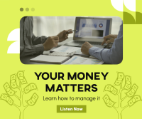 Money Matters Podcast Facebook Post