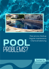 Pool Problems Maintenance Poster