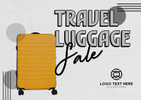 Travel Luggage Discounts Postcard