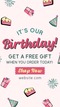 Business Birthday Promo Facebook Story