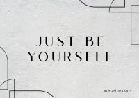 Be Yourself Postcard