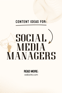 Social Media Manager Pinterest Pin