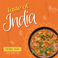 Taste of India Linkedin Post Design