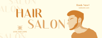 Minimalist Hair Salon Facebook Cover Image Preview