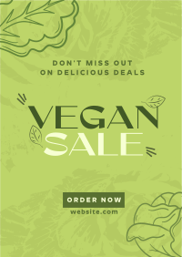 Trendy Open Vegan Restaurant Flyer