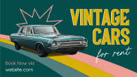 Vintage Car Rental Animation Image Preview