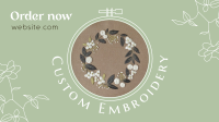 Custom Made Embroidery Facebook Event Cover