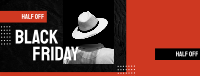 Classy Black Friday Hat Facebook Cover Image Preview