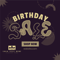 Hippie Birthday Sale Linkedin Post Design