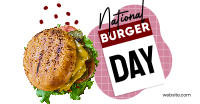 Fun Burger Day Facebook Ad