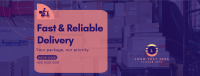 Reliable Courier Delivery Facebook Cover