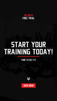 Start Your Training Today Instagram Story