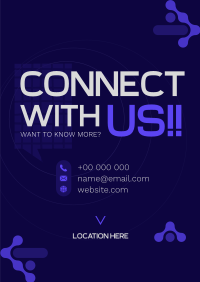 Generic Connect With Us Flyer Design