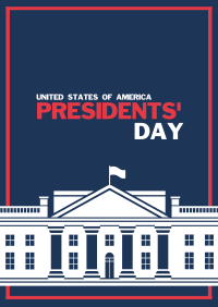 Presidential White House Poster