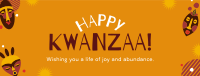 Kwanzaa Mask Facebook Cover